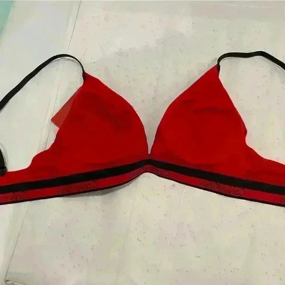 NWT Modern Cotton Crossback
Unlined Bralette Plaid Red Sz M - Picture 4 of 6